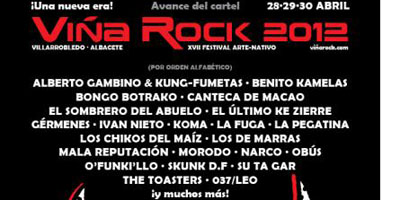 Últimas confirmaciones y cartel por días de Viña Rock 2012